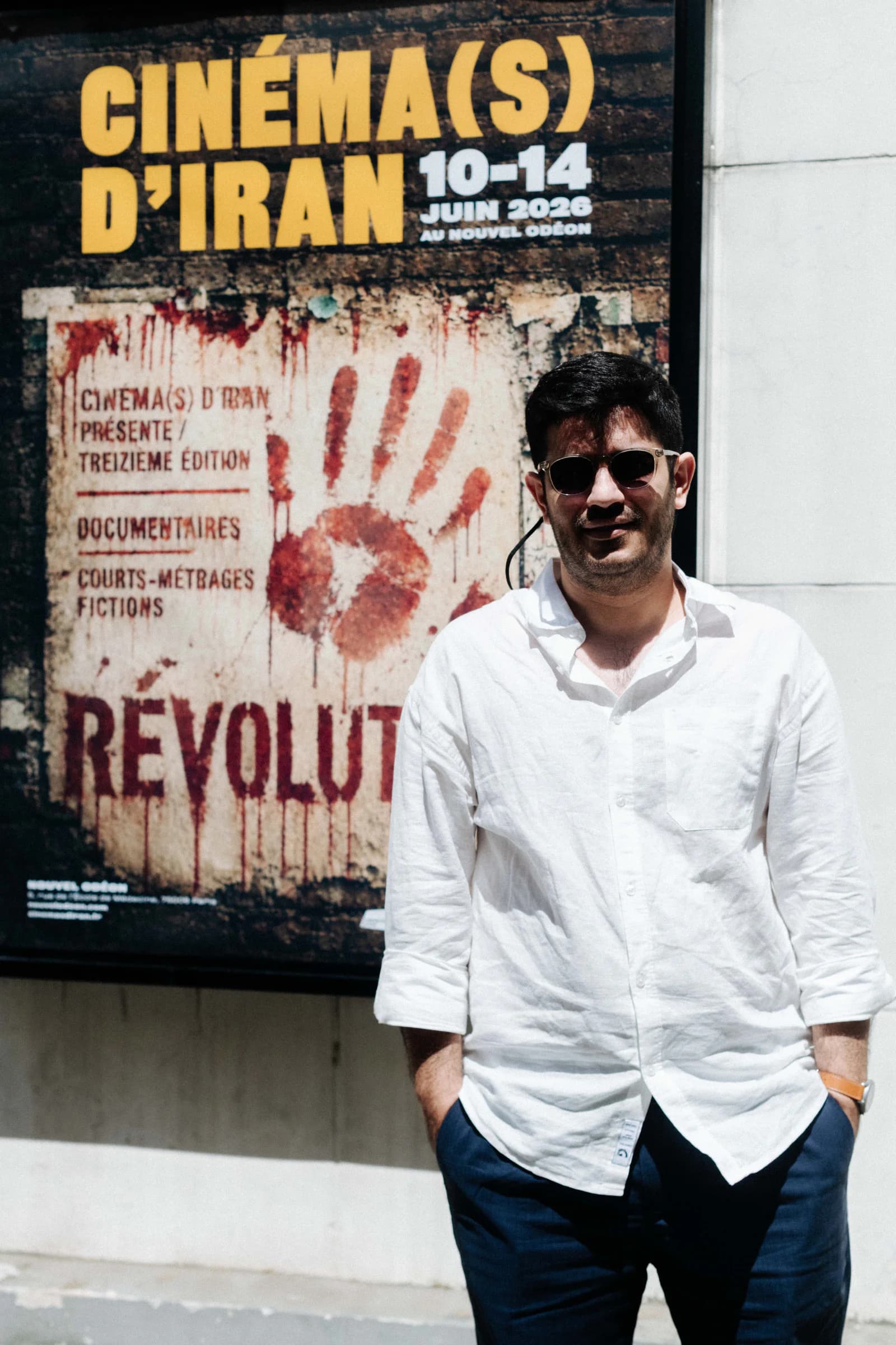 Filmmaker Ramin Soltani at the 13th Cinéma(s) d’Iran in Paris